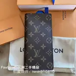 正品現貨 LV 路易威登M66540 MONOGRAM 原花 BRAZZA 對折 12卡 長夾 錢夾