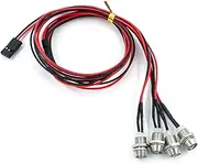LAPOOH RC LED Light RC Car Light 4 Lights Replacement for 1/10 1/8 HSP SCX10 D90 HPI RC Car