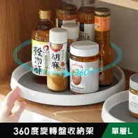 在飛比找momo購物網優惠-【iRoom 優倍適】360度多功能旋轉盤收納架-單層L(旋