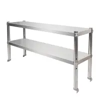 在飛比找樂天市場購物網優惠-不鏽鋼台立架 台上架 不鏽鋼工作台立架打荷台桌子調料架冰箱台