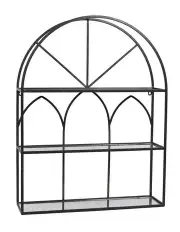 [Willow & Silk] Arch Wall Shelf 47cm in Black