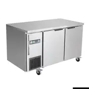 Thermaster Stainless Steel Double Door Workbench Freezer - Under Bench Freezers (TL1200BT)