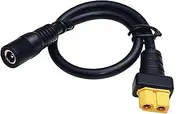 Oxtxuzdm DC5525 Female to XT60 Female Adapter Cable 12AWG for Solar Panel Charging and Outdoor Power Solution 30cm