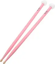 Milisten 1 Pair Wood Drumsticks: Felt Heads Drum Mallets for Drum Kits and Timpani Dual-head for Varied Sound Effects Percussion Accessories