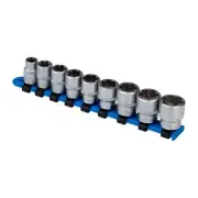 Kincrome 9 Piece Metric 3/8" Drive Bolt Extractor Socket Set on a Rail K15002