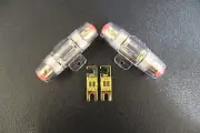 4 6 8 10 GAUGE MINI ANL FUSE HOLDER (2) W (2) 100 AMP FUSES AFC MIDI FUSES HIGH