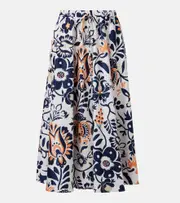 [La DoubleJ] La DoubleJ Printed satin midi skirt UK 12 multicoloured