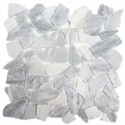 Mosaic Stone Tile Flat Pebble Arctic Shower Pool Wall Floor Backsplash Marmara