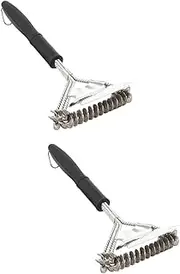 INOOMP Pcs Wire Brush BBQ Grill Shovel BBQ Stainless Steel Brush for Grease Grime Removal
