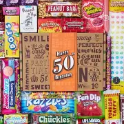 Celebrate 50 Years with a Retro 1974 Candy Gift Basket - Ready to Gift!