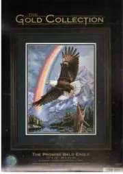 oop rare Dimensions cross stitch kit 35020 The Promise Bald Eagle