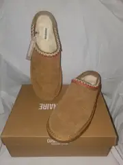 Cushionaire Women’s Suede Mule Slipper New Size 8.5 Faux Fur Lining Keto Slip On