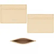 OROTON Women Credit Card Sleeve Wallet Anna Pebble Leather Honey NWT