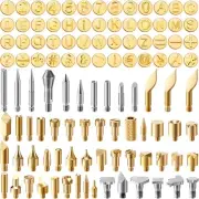 105 Pieces Wood Burning Tip Pyrography Wood Burning Tip Set Including Letter ...