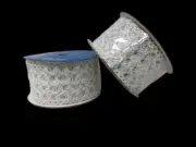 Berwick Offray Ribbon - W. Highlands White - 2 3/4" x 10yd - Wired Edge (2 Pack)