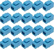 uxcell 20 Pack RJ45 Ethernet Coupler, Female to Female Cat6 Coupler Ethernet Extension Adapter Network Connector for Cat6/Cat5e/Cat5,Blue