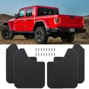 Carbon Fiber Style Car Mud Flaps Guards Splash Flares 4 Piece For Jeep Gladiator