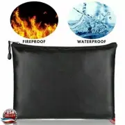 Fireproof Home Safe Waterproof Money Cash Office Papers Zipper Laptop Cell Phone