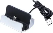 Mikinona Desktop Charger Docking Station for Fast Charge Compatible with More Devices Silver