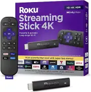 Roku Streaming Stick 4K | Portable Streaming Device 4K/Hdr/Dolby Vision, Voice