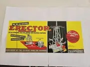 Inside Lid label for 6 1/2 Erector Set,(50s).( copy),Fast Shipping.