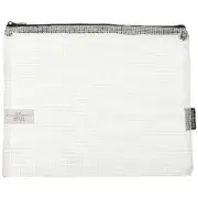 Studymate Single Zip Mesh Pencil Case 250 x 208mm White