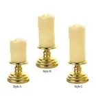 Electronic Flameless Candle Flickering Candle Decoration with Holder LED Lamp