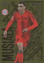 Match Attax 2024 2025 Jamal Musiala Gold Edge Trading Card