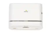 Dolphy Secure Lockable Ultraslim ABS Paper Towel Dispenser - White, Wall-Mounted, Space-Saving Design for M & Z Fold Towels