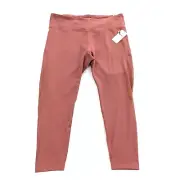 NWT Old Nazy Active Elevate Go Dry Leggings Size XXL Womens Dusty Rose Pink 2XL