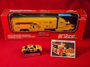 STERLING MARLIN NASCAR #4 TRANSPORTER BUNDLE w/MATCHING STOCKCAR & PLAYER CARD