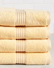 Superior Solid Absorbent 4pc Bath Egyptian Cotton Towel Set