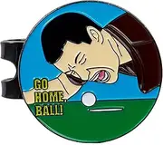 SPORTY BUFF Golf Ball Marker with Magnetic Hat Clip - Funny Golf Gift