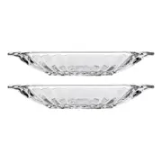 2x 4pc Porto Soda Lime Glass Dessert Banana Split Glassware Dishes Set Clear