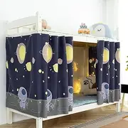 Thicken Bunk Bed Curtain Home Bunk Bed Blackout Underbed Cloth Privacy Curtains Dorm Bed Single Twin Bottom Curtains Loft Bed Canopy Tent Curtain Shading Drapes for Dorm College Home 2 Panels