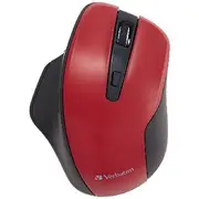 Verbatim Silent Ergonomic Wireless Mouse Red