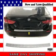 Chrome Rear Bumper Scratch Protector BRUSHED For BMW X1 E84 from 2009 to 2015