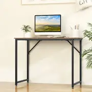 Costway Computer Desk Writing Gaming Office Table Metal Frame Workstation Study Living Room Home Furniture