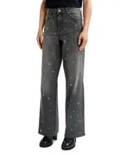 Essentiel Antwerp High Rise Wide Leg Jeans in Earl Grey