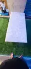 White Quartz Dining Table, Agate Stone Center Hallway Furniture Table Decor