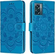[shingtomua] for OnePlus Nord N300 / Oppo A57 4G / A77 5G / A57S 4G Case Wallet with Card Holder Kickstand Magnetic Soft Leather Flip Fold Case for OnePlus Nord N20 SE Cover (Blue)