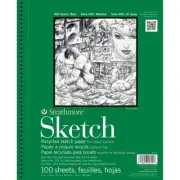 Strathmore Sketch Spiral Paper Pad 5.5"X8.5"-100 Sheets