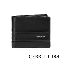 在飛比找PChome24h購物優惠-【Cerruti 1881】頂級義大利小牛皮6卡男用短夾MI