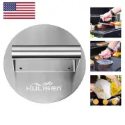 Stainless Steel Burger Press, 6.2 inch Round Burger Smasher, Professional Gri...