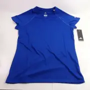 Size M Women's adidas Climalite Performance Tee 3873W-CLY Team Royal