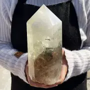 6LB Natural Smoky Citrine Quartz Obelisk Crystal Wand Point Healing G5345