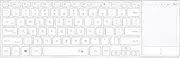 Rii Wireless Bluetooth Keyboard,K22S Multi Device Rechargeable Keyboard Stainless Steel Ultra Slim Bluetooth Keyboard with Multi-Touch Touchpad,Compatible with PC, Mac, Laptop, Windows, Tablet - White