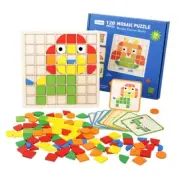 Portable Jigsaw Puzzle Toy Building Blocks Toy for Kids Early Educational