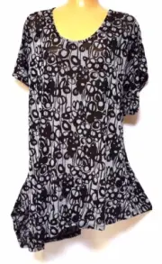 TS TAKING SHAPE plus size XS / 14 In A Whirl Top very soft floaty semi-sheer NWT