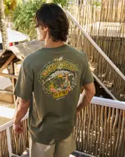 [The Mad Hueys] The Mad Hueys Men's Lovin Every Minute T-Shirt in Olive Green Size 3XL 3XL Olive Green